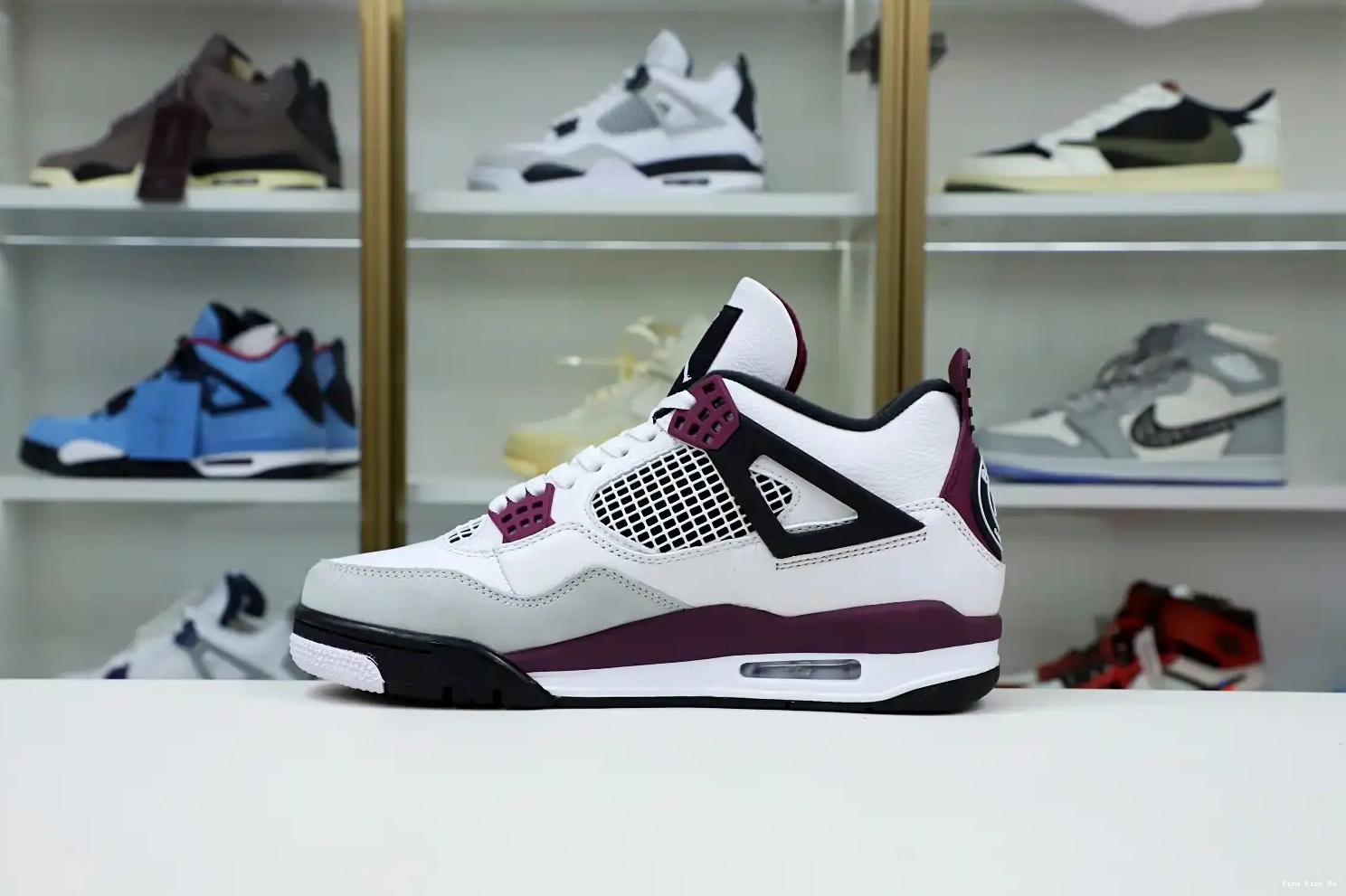 JORDAN 'BORDEAUX' X SAINT-GERMAIN AIR 4 AIR RETRO Kimikick PARIS JORDAN 0824